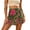 Green, variant on Uobin Women's Boho Mini Skirts Floral Shorts Tie Side Wrap Elastic Waist Summer Lightweight Skorts Beach Vacation Outfits