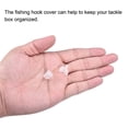 thumbnail image 5 of Uxcell Plastic Fishing Hook Bonnets Treble Hook Covers Fit for 9,10, White 100 Pack, 5 of 6