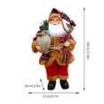 thumbnail image 3 of Todaioua Clearance Christmas Sitting Santa Hand Crafted Coat Santa Claus Figurines Doll with Gift Bag and Presents Christmas Decoration for Home Office Table Xmas Party Ornament Gift, 3 of 4