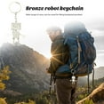 thumbnail image 4 of CNKOO Boc Vintage Key Chain Bronze Metal Double-sided Robot Key Ring Bag Charm Couple Pendant for Graduation Gift, 4 of 10