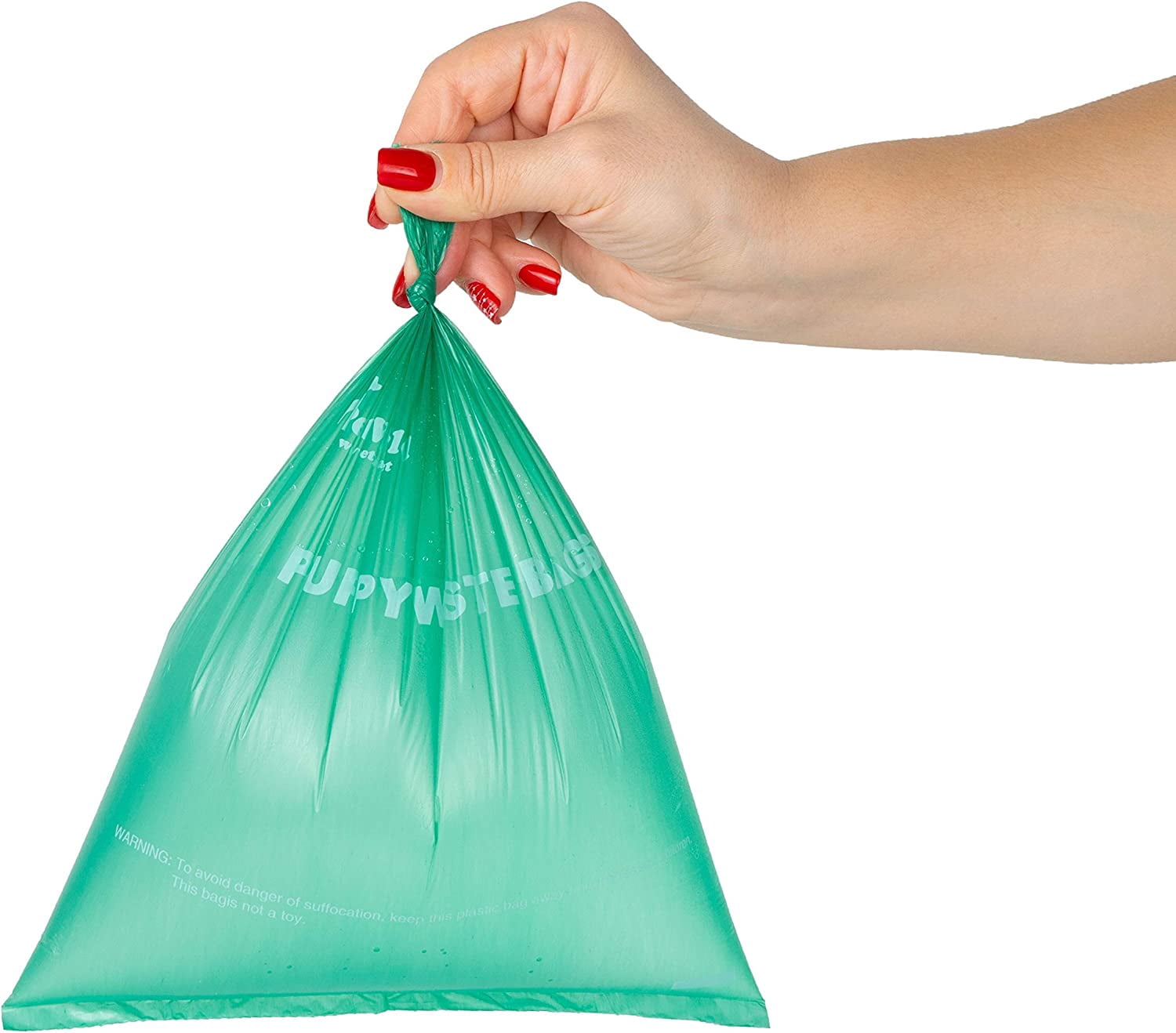 PETSWORLD 6000 Cucumber Scented Dog Waste Bags, Extra Thick and Sturdy Poop Bags for Dogs, Guaranteed Leak-proof, 20 Waste Bags Per Roll with FREE Leash Clip and Bag Dispenser