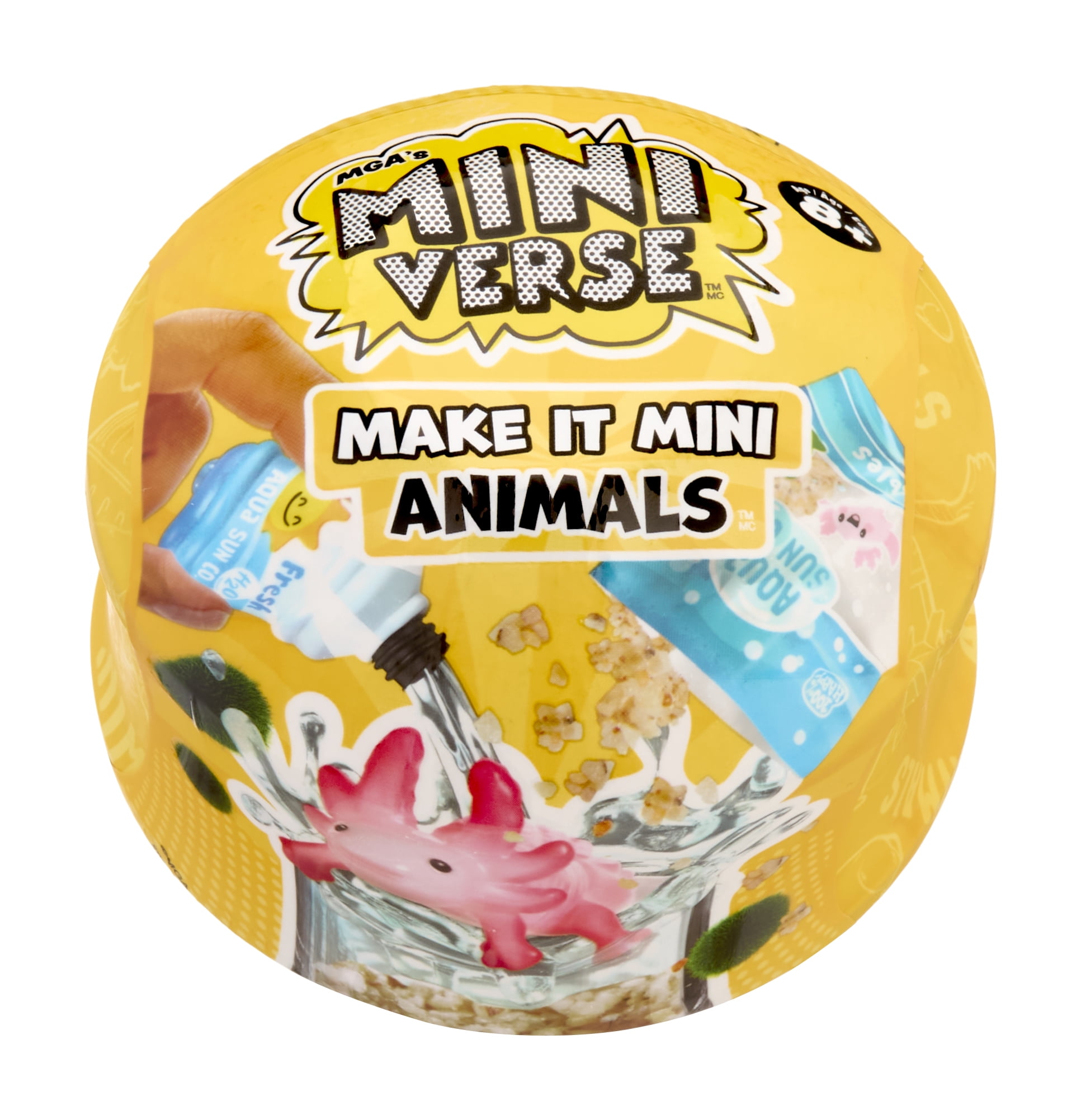 MGA's Miniverse - Make It Mini Animals Mini Collectibles, Blind Pack, Miniatures, DIY, Crafts, Resin Play, Replica, Habitats, Not Edible, Collectors, Gifts, 8+
