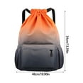 thumbnail image 5 of Sports Bag Drawstring Backpack Swim Bag Gym Bag Beach Backpack for Adult, 5 of 21