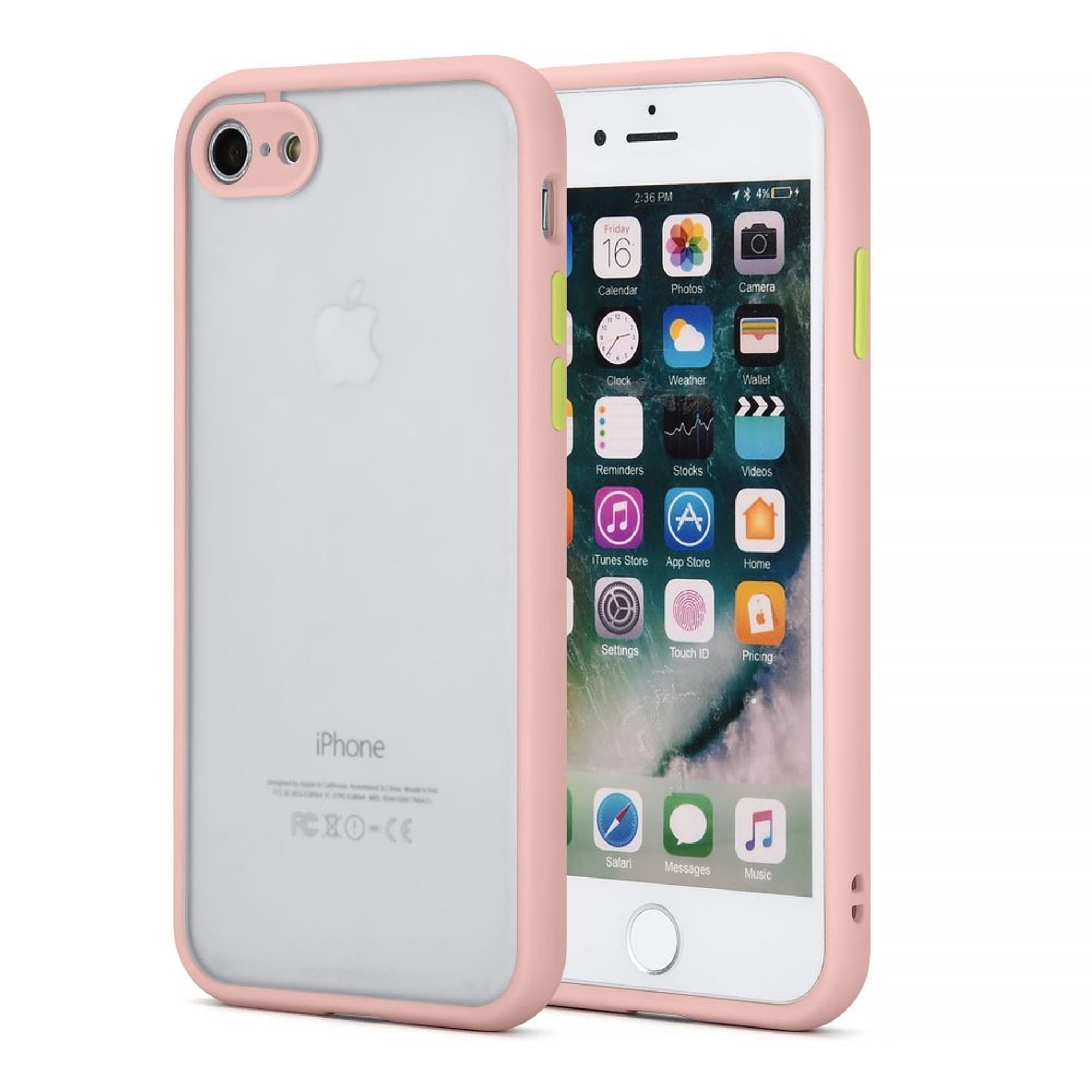 For Apple iPhone 7/8/SE (2020) Case, by Insten Frosted Camera Protector