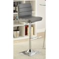 thumbnail image 2 of Coaster Upholstered Faux Leather Adjustable Bar Stools in Gray, 2 of 2