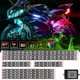 thumbnail image 2 of Kits de luces Led para motocicleta de 12 Uds., Control por aplicación Rgb multicolor, 2 of 5