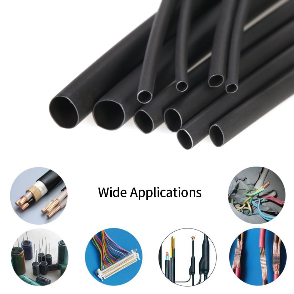 Φ80mm Various Sizes Black Heat Shrink Tube 2:1 Car Electrical Tube Sleeve Φ0.6 
