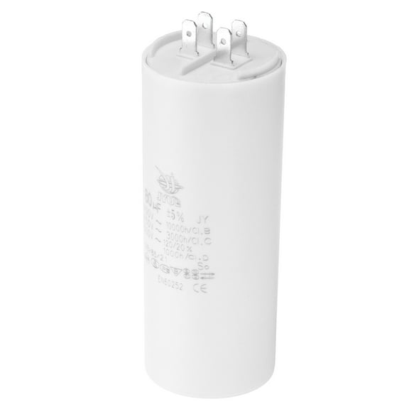 Uxcell CBB60 80uf Run Capacitor,AC450V 4Pin Double Insert for Motor Star 125x50mm