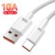 thumbnail image 1 of Câble USB type-c 10A pour recharge rapide et transfert de données, accessoire de téléphone, compatible avec Samsung S22 Xiaomi 12 Pro Poco F3 X4 GT Oneplus Realme, QC4.0White1,5m He Qiyong unisex, 1 of 1