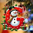 thumbnail image 4 of 26 Letters Christmas Tree Decoration Pendant, Gift Box Snowman Hanging Xmas Ornaments, for Christmas Tree Home Indoor Decor, 4 of 5
