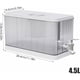 thumbnail image 4 of Dispensador de agua y jugo, construcción duradera de PP y PET, rango de temperatura de -70 °C a 120 °C, anillos de silicona a prueba de fugas, diseño de refrigerador que ahorra espacio, fácil de, 4 of 5