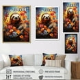 thumbnail image 4 of Designart "Blossoming Sloth Leisure" Sloth Floater Framed Canvas Art Print, 4 of 5