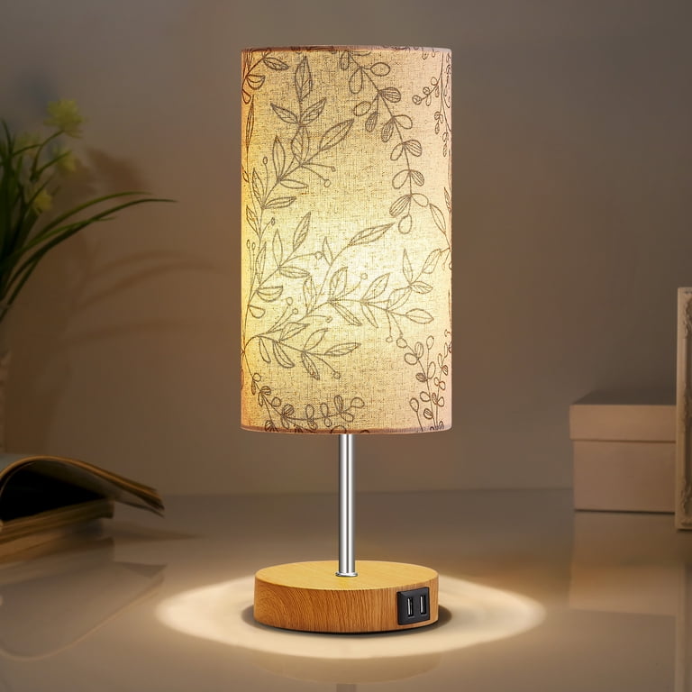 3-Way Dimmable Table Lamp with USB Ports, 15" photo 4