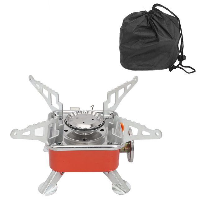 Estufa de Camping plegable portátil, estufa de Camping compacta resistente al viento para mochilero, senderismo, Camping, ultraligera
