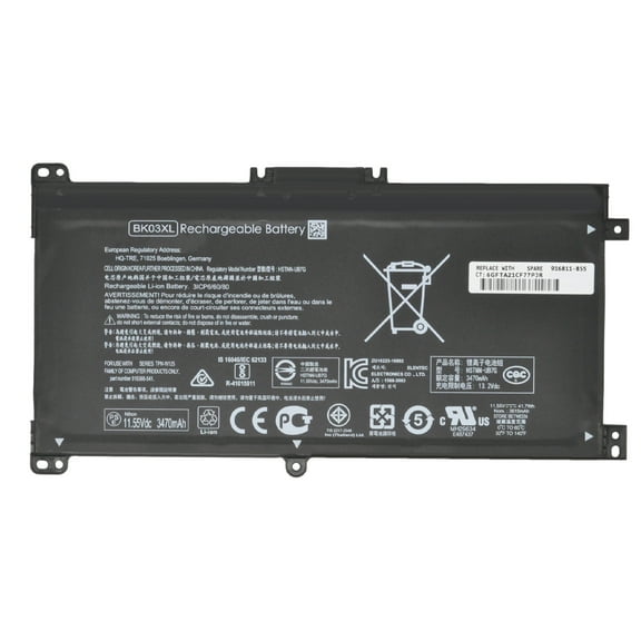 New BK03XL Battery for HP Pavilion x360 Convertible 14-ba000 14-ba175nr ba110nr ba253cl ba125cl 14t-ba00 14m-ba000 14m-ba013dx ba015dx ba011dx ba014dx ba114dx 916811-855 916812-855 916366-421 11.55V 4