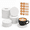 40 Pack 4 Inch Round, variant on 40 Pack 4 Inch Round Unglazed Ceramic Tiles for DIY Crafts and Coasters