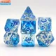 thumbnail image 4 of Juego de dados transparentes para TRPG, juego de dados DND de cielo estrellado, doble Color, 7 piezas, 4 of 4