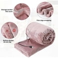 thumbnail image 3 of Electric Heated Throw Blanket,140x80cm Soft Touch Heated Throw,usb Electric Blanket,gray Flannel Electric Overblanket For Sofa,electric Underblanket B, 3 of 5