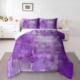 thumbnail image 1 of Erosebridal Purple Tie Dye Bedding Sets Twin with Comforter, Contemporary Oil Painting Duvet Insert, Gradient Room Decor, Reversible 2 Pieces, 1 of 7