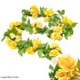 thumbnail image 2 of Artificial Rose Garland Hanging Simple Faux Rose Vine Floral Garland Decoration, 2 of 10