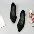 thumbnail image 2 of Lovskoo 2024 Women's Flats Shoes Pointed Toe Womens Casual Comfortable Lightweight Trendy Flat Shoes Ladies Flat Shoes Solid Color Pointed Toe Flat Soft Sole Shoes Black, 2 of 6