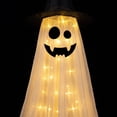 thumbnail image 3 of Clearance! Hotyverty Halloween Decorations Outdoor, 4FT Light up Ghost Ghosts Easy to Assemble Adjustable Height Spooky Halloween Party Decorations for Porch Yard Mantel Home, A, 3 of 7