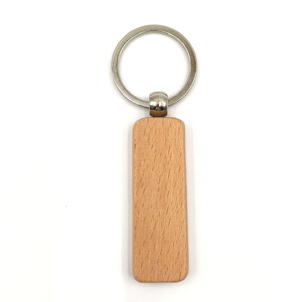 LLavero de madera Natural, cadena Circular con forma de corazón, regalo personalizado, grabado en blanco, bricolaje, venta al por mayor, fábrica a granel