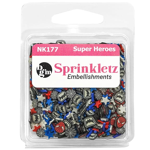 Buttons Galore Sprinkletz Embellishments 12g-Super Heroes