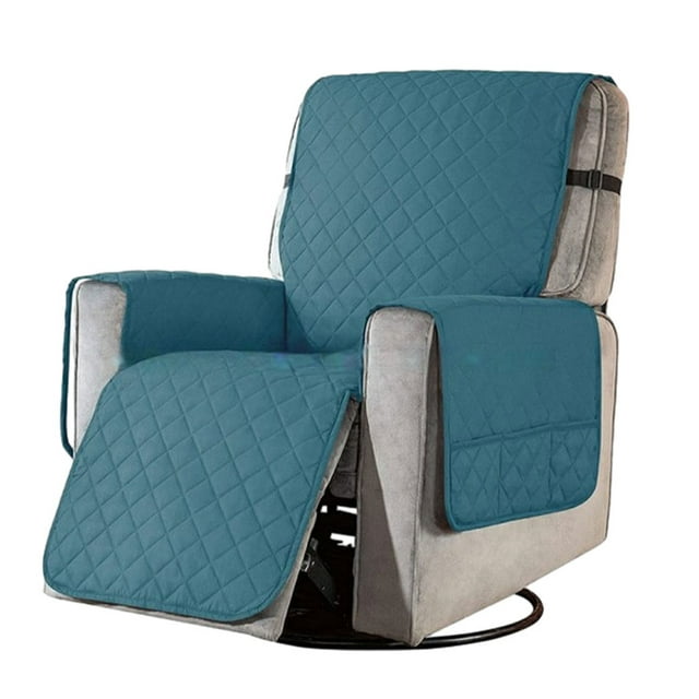 Funda para silla reclinable Toystoory muebles sofá lavable mascotas azul verde L