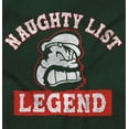 thumbnail image 2 of Funny Cartoon Naughty List Legend Men's Graphic T Shirt Tees Brisco Brands 5X, 2 of 6