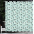 thumbnail image 3 of Ambesonne Zebra Shower Curtain, Striped Endemic Horse, 69"Wx70"L, Seafoam Charcoal Grey, 3 of 4