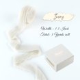 thumbnail image 2 of Cinta decorativa DINDOSAL Ivory Velvet 3 yd 3.8 cm, 2 of 6