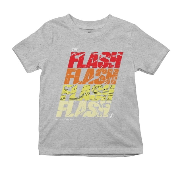 Playera Fan Army The Flash Talla 6 tf manga corta gris
