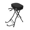 thumbnail image 4 of Taburete ergonómico plegable de cuero sintético con soporte para guitarra eléctrica y acústica., 4 of 9