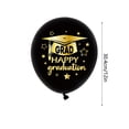 thumbnail image 3 of Globos de látex negros y dorados de 12 pulgadas para graduaciones, redondos y gruesos, para decorar fiestas y crear ambiente en eventos, 3 of 6