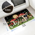 thumbnail image 3 of Mushroom Welcome Doormat, Cute Front Floor Door Mats, Witchy Decor Kitchen Rug and Mat, Comfort Non-Slip Washable for Kitchen Home Indoor Outdoor Entrance, Black 17" W x 29" L, 3 of 6