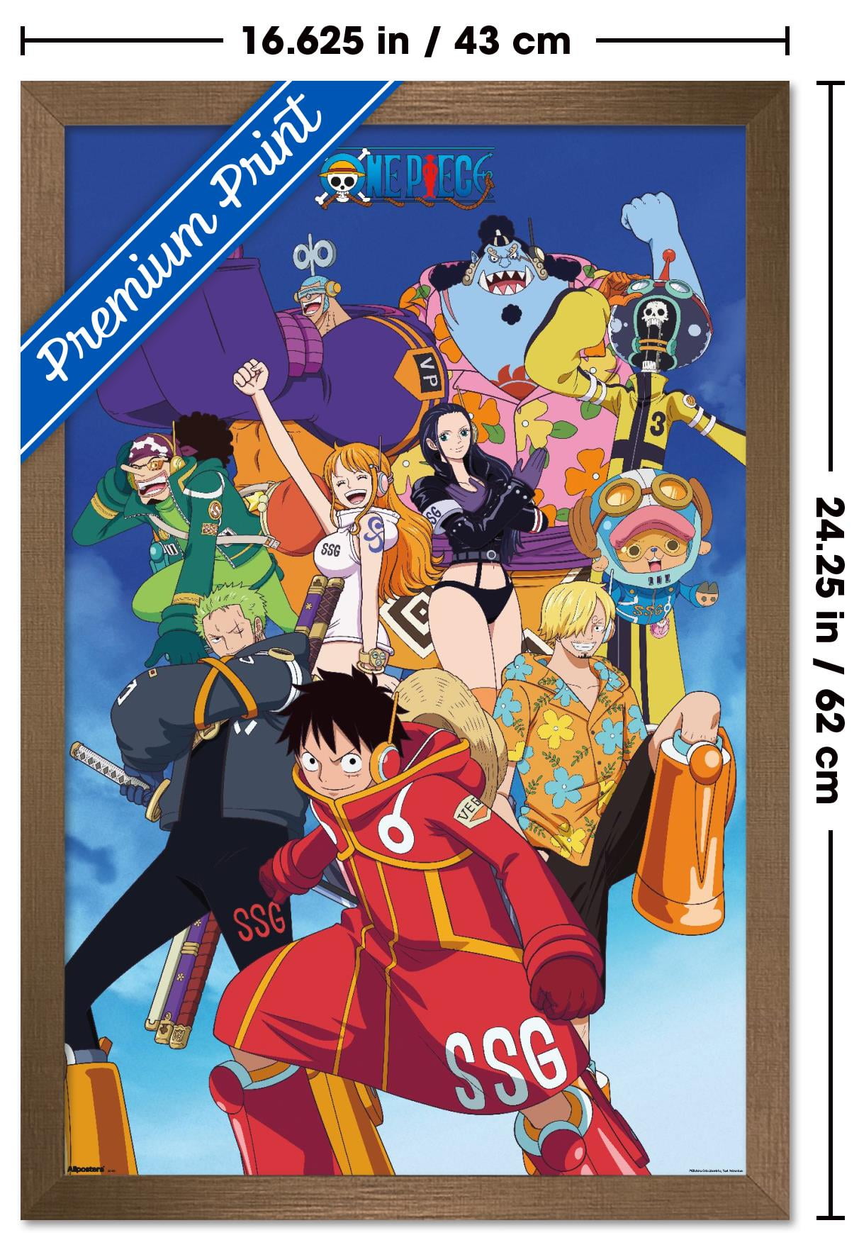 One Piece: Egghead Arc - Voyage 2 Group Wall Poster, 14.725" x 22.375" Framed