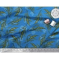 thumbnail image 2 of Soimoi Poly Georgette Fabric Artistic Leaves Printed Craft Fabric by The Yard 52 Inch Wide, 2 of 3