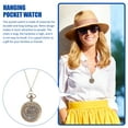 thumbnail image 2 of WHAMVOX Masteelf 1Pc Rose Flower Hanging Vintage Necklace Watch Quartz Pocket Watch, 2 of 8