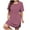 Red, variant on Tumotour Summer Dresses For Women Crew Neck Short Sleeve T Shirt Dress Nightgown Loose Basic Womens Clothes Dresses Swing Dressy