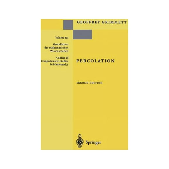 Grundlehren Der Mathematischen Wissensch Percolation, Book 321, (Paperback)