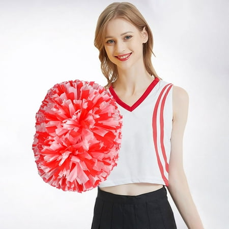 

2PCS Cheerleaders Handheld Colorful Flowers Sports Events Sports Activities Performance Cheering Supplies Lightweight And Easy To Use Handle Design Off