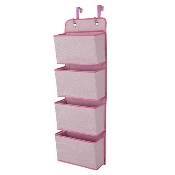 4 Pocket Over The Door Hanging Organizer Easy Storage/Organization Solution Versatile Accessible in Any Room in the House