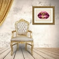 thumbnail image 3 of Blake, Madeline 24x19 Gold Ornate Wood Framed with Double Matting Museum Art Print Titled - Fashion Lips Pink II, 3 of 4