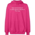 thumbnail image 2 of OXI Hoodie Sweatshirt - I Like About People Their Dogs, Basic Casual Hoodie for Men's and Women Fleece Hoodie Long Sleeve - Heliconia X-Large, 2 of 3