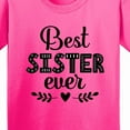 thumbnail image 4 of Inktastic Best Sister Ever Youth T-Shirt, 4 of 5
