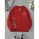 thumbnail image 1 of Sudaderas con estampado de oso de peluche Kawaii OK para mujer, sudaderas con capucha de moda Retro clásicas, ropa informal cálida de lana, ropa deportiva suelta, 1 of 2