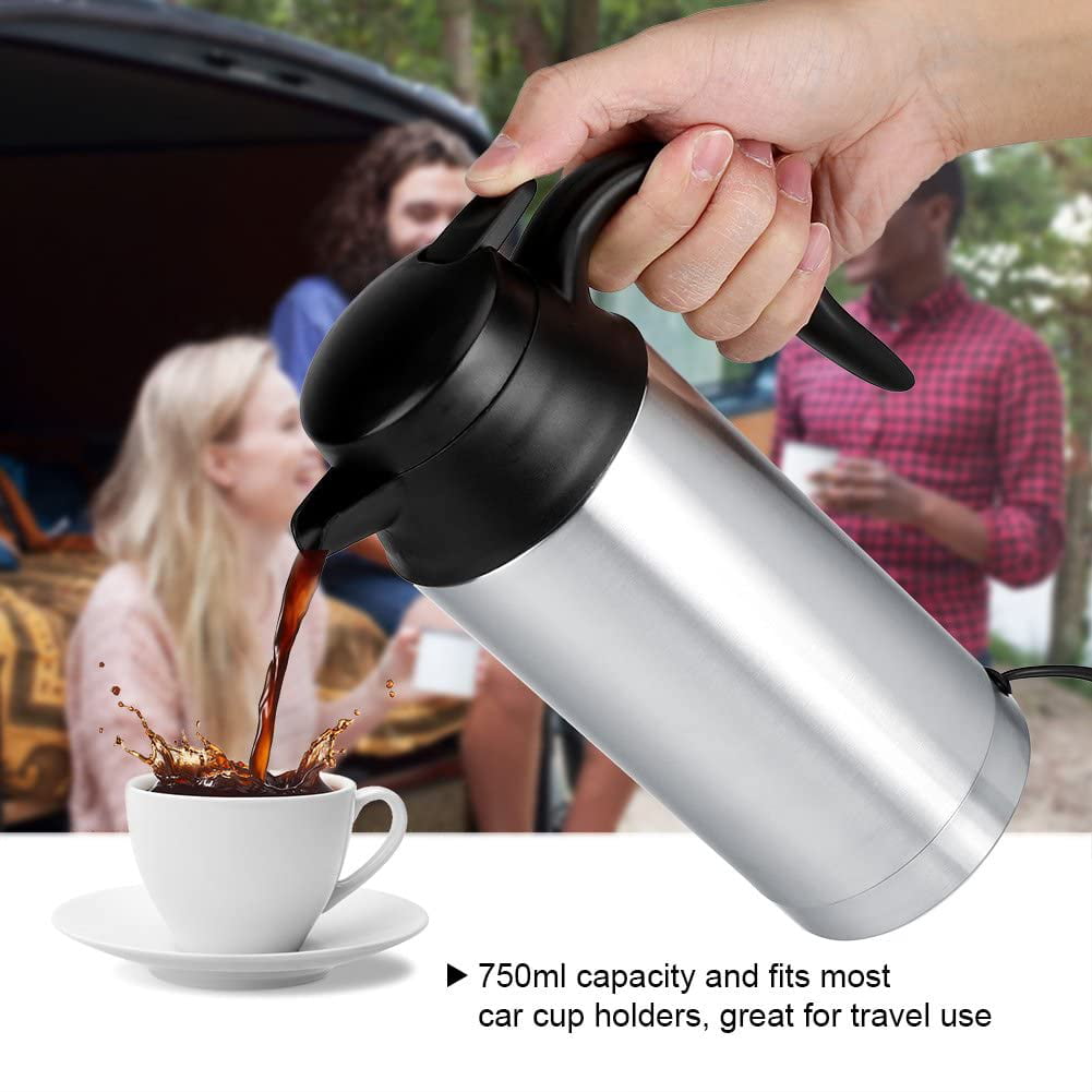 24V Car Heating Cup,12V/24V 300ml Car Electric Coffee Tea Water Mug Safe to Drink and Durable Vehicle Heating Drinking Cup Bottle 
