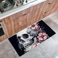 thumbnail image 3 of DragonBtu Kitchen Mat Cushioned Anti Fatigue Rug Halloween Skull Flower Pattern 15.7"x29.5" Waterproof, Non Slip, Comfort Desk/Floor Mats for House Sink, 3 of 6