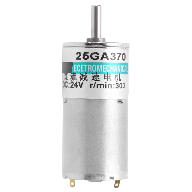 Uadme Motorreductor de CC: Control Deportivo de imán Permanente CW CCW de Baja Velocidad Micro 24 V XD‑25GA370(300rpm/min)